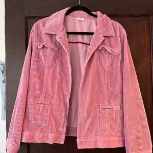 J Jill Pink Corduroy Jacket